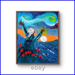 Hallelujah Figurative Abstract Expressionist Art Painting