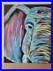 Hand-Painted-Elephant-On-Canvas-Panel-11-x-14-inch-Bright-Colors-Free-shipping-01-hn