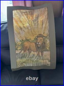 Hand Painted Lion Picture
