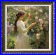 Hand-painted-Oil-painting-original-Art-Portrait-Flower-girl-on-canvas-30x30-01-ha