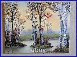 Handmade Nature Wall Art on Canvas Winter Art 2016 Inches One of a Kind