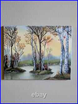 Handmade Nature Wall Art on Canvas Winter Art 2016 Inches One of a Kind