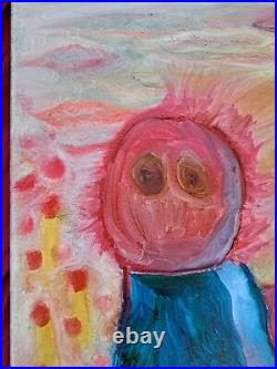 Handpaint oil, abstract expressionism, Trippy aliens, OOAK, GIFT, supt my art withprcH