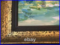 Hemingway Home original oil on canvas, Signed by artist DEGO, antique frame