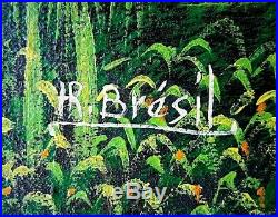 Henry Robert Bresil Original Oil on Canvas Painting by Late Haitian Master