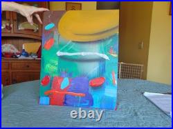 High-end wall art Gathman Acrylic on canvas Lot of (3) Signed OOAK