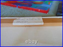 High-end wall art Gathman Acrylic on canvas Lot of (3) Signed OOAK