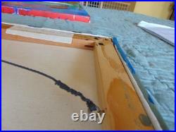 High-end wall art Gathman Acrylic on canvas Lot of (3) Signed OOAK