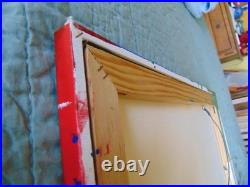 High-end wall art Gathman Acrylic on canvas Lot of (3) Signed OOAK