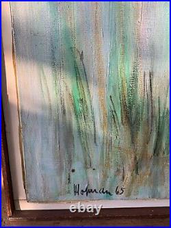 Holman Vintage Original Art Painting Oil On Canvas Signed Dated 1965 26X36