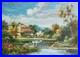 House-By-The-Lake-Hand-Painted-Original-Art-Oil-Painting-on-Canvas-36x48-01-bv