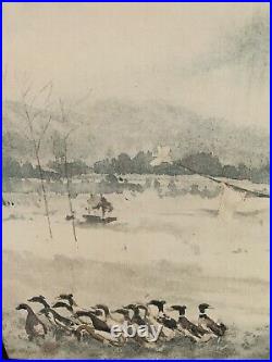 Huang Fong Original Signed Painting 1981