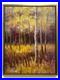 Hungryartist-Original-Painting-ofAutumn-Forest-View-Canvas-12x16-Framed-01-zxh
