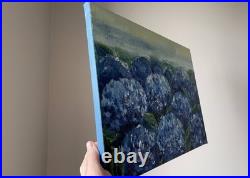 Hydrangea Painting Original Art Oil Canvas Impressionism Floral Wall Art 14x20