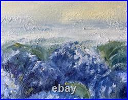 Hydrangea Painting Original Art Oil Canvas Impressionism Floral Wall Art 14x20