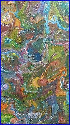 I of Entropy acrylic painting original art on stretched canvas 16 x 20