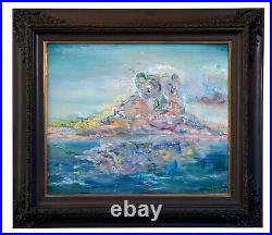 Imagine, Abstract, 33x29, Original Oil Painting, Wood Frame, Arts