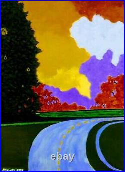 ImpressionIsm- Landscape- Road Trip- Signed Canvas America- Rural Freedom