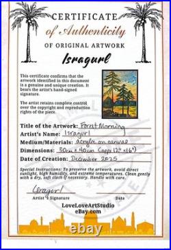 Impressionist Roses 12x16 Handmade Modern Decor Painting Acrylic on Canvas