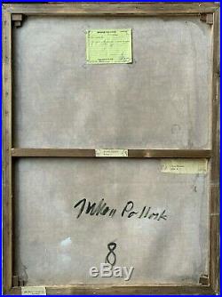 JACKSON POLLOCK oli on original canvas of 50's MASTERPIECE! Dripainting