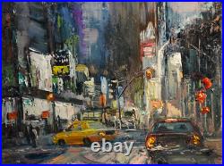 JAY JUNG Original Impressionism Cityscape Painting Downtown New York City