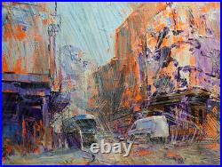 JAY JUNG Original Painting Impressionism Collectible Cityscape Local Town