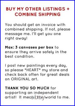 JULIEN Original 11X14 FUNNY SNOWMAN Unique Abstract Expressionism Wall Art PAPER