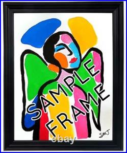 JULIEN Original 11X14 FUNNY SNOWMAN Unique Abstract Expressionism Wall Art PAPER