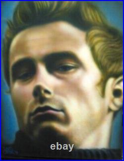 James Dean 16x21 Original Art Acrylic On Canvas Painting