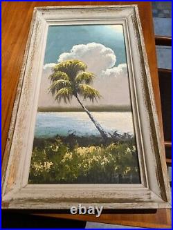 James Gibson Florida Highwaymen Oil Painting in Original Framing