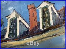 James Michalopoulos Original Oil Painting Marigny Quill On Canvas Signed COA