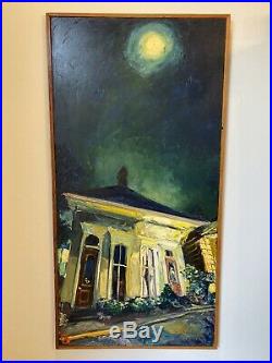 James Michalopoulos Original Oil Painting Twice Thrown On Canvas Signed