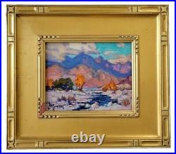 James Slay Listed California San Gabriel Sycamore Trees Landscape Oil Painting