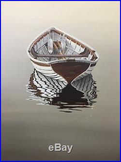 Jefferey Sabol Original Oil On Canvas Painting Boat Realism
