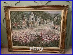 John Smart Painting of Landscape with House. Original letter of certification