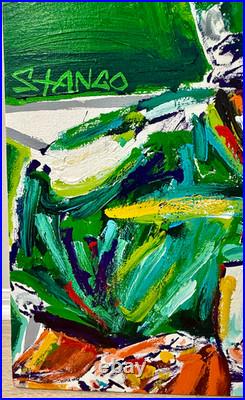 John Stango Philadelphia Eagles One of a Kind 1/1 Oil Painting McNabb Jackson