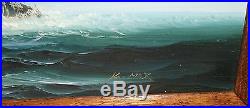 K. Max Sailing Ship Original Oil On Canvas Seascape Painting