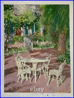 KEY WEST MORNING William Benecke 32 x 24 Original Oil on Canvas, COA