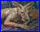 Kangaroo-Original-Oil-Painting-Vintage-Impressionist-Art-Signed-Abstract-Animal-01-tio