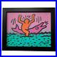 Keith-Haring-Dolphin-Graffiti-Street-Pop-Art-Original-Painting-1988-01-ll