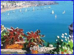 Kerry Hallam Listed Artist Large Original Oil Painting On Canvas Amalfi Coast