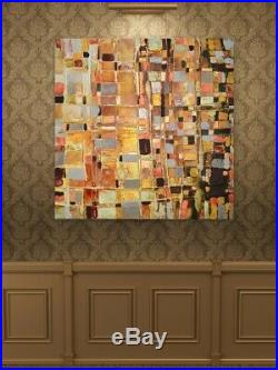 Klimt Art Acrylic Original Contemporary Painting Canvas By Caroline Ashwood