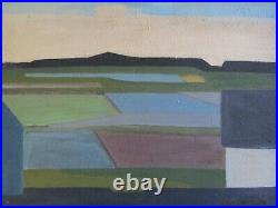 Knud Horup Abstract MID Century Modern Painting Expressionist 1960's Landscape