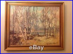 Knute Heldner Original Antique Oil Painting on Canvas