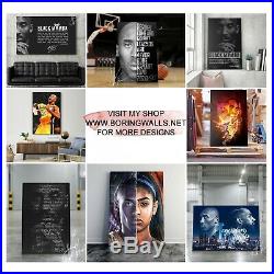 Kobe Bryant Quote Poster, Kobe Bryant Canvas, Mamba Mentality Definition