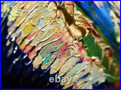 LANDSCAPE OIL? PAINTING? VINTAGE? IMPRESSIONISm? ART? SIGNED ABSTRACT ORIGINAL DECO A