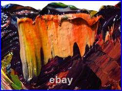 LANDSCAPE OIL? PAINTING? VINTAGE? IMPRESSIONISm? ART? SIGNED ABSTRACT ORIGINAL DECO A