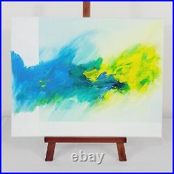 LOT OF 5 Original Abstract Art Canvas Painting Signed Decor Hand Painted
