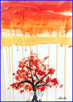 LOVELESS EXPRESSIONISM 11 X 15 Handmade Signed Abstract