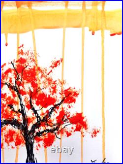 LOVELESS EXPRESSIONISM 11 X 15 Handmade Signed Abstract